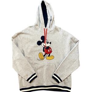 NWT Walt Disney World Mickey Mouse Hoodie Gray XL Pullover Sweatshirt Unisex